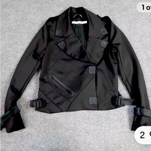 Blanc Noir Perfecto Black Jacket Small